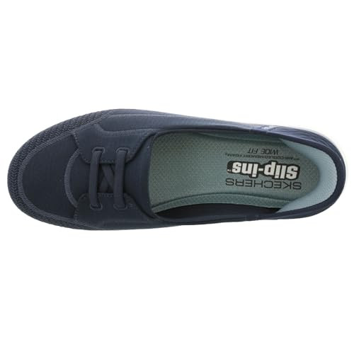 Skechers Women's Slip-ins: On-The-Go Flex - Top Notch - Navy/Gray - 8 Wide