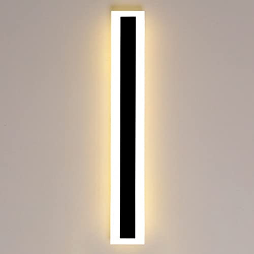 Phenas 15W Outdoor LED Wall Light Long Strip 3000K - Black New