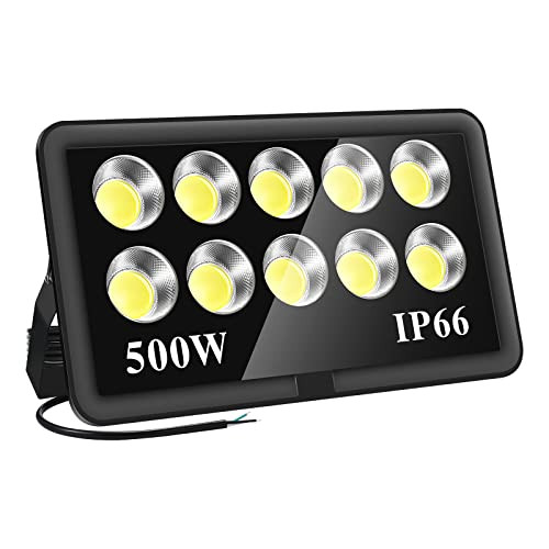 XYCN 500W LED Flood Light Outdoor,Super Bright 55500lm 2850W Equivalent - White