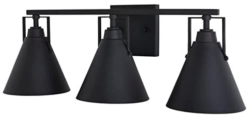 Home Decorators Insdale 3-Light Bathroom Vanity Light Metal Shades B09YMVZ7RS New