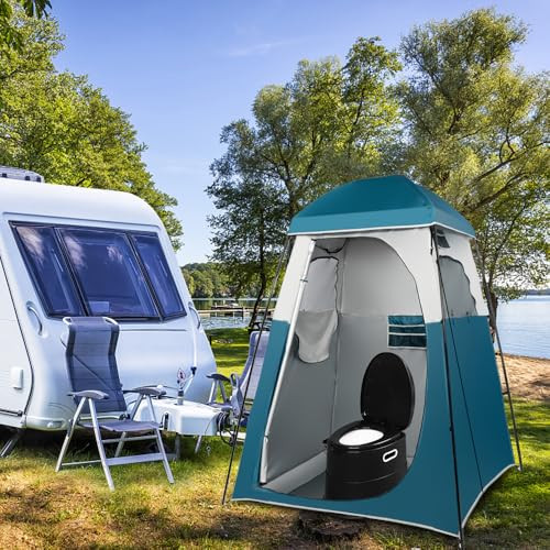 VINGLI Portable Toilet | Commode, Detachable Bucket, Paper Holder, Emergency Use