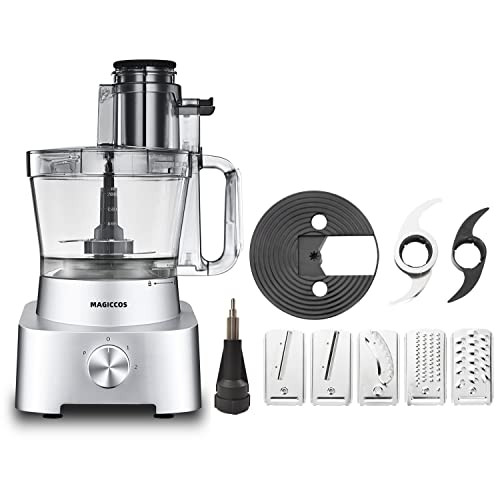 Magiccos 14-Cup Aluminum-Diecast Food-Processor XL Bowl, 800W C0950 New