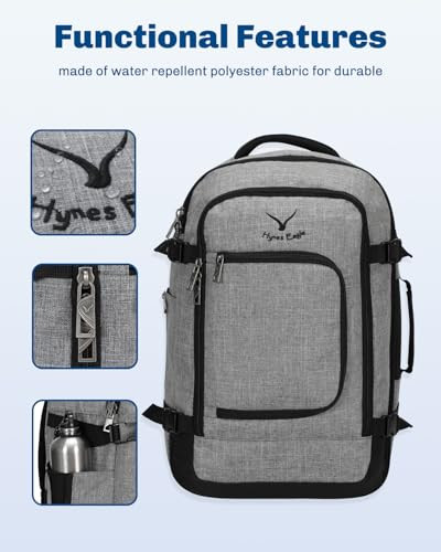 Hynes Eagle 40L Carry On Backpack Flight Approved Weekender Travel Bag New