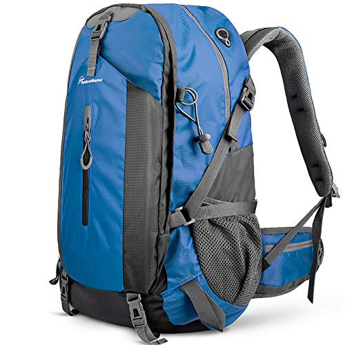 OutdoorMaster Hiking Backpack 45L - w/Waterproof Cover - Blue New