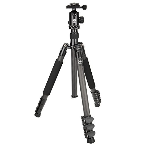 Sirui ET-2204 Carbon Fiber Tripod with E-20 Ball Head - 57.1" Max Height New