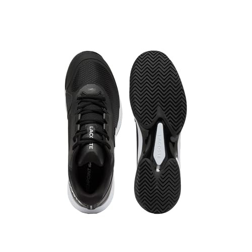 751SMA0023312 Lacoste Men's Tech Point Tennis Shoes Black/White Size 11.5