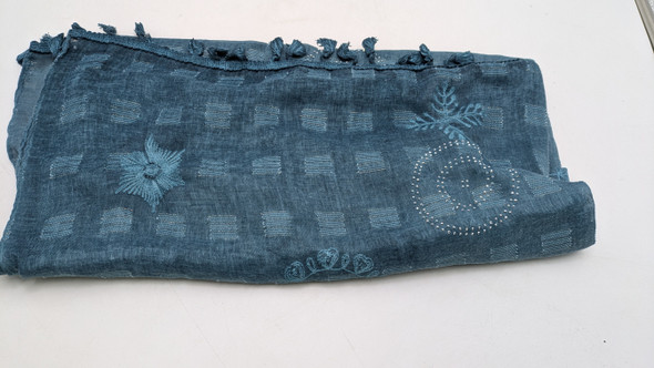 RTB Designs Lightweight Soft Cotton Scarf (Halcyon) Blue New