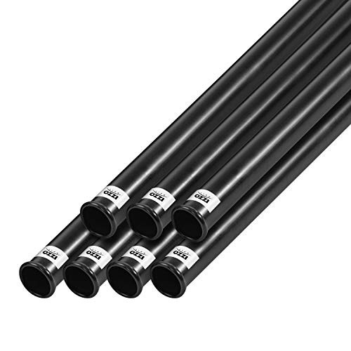 IZZO Golf Black Plastic Golf Club Tube, 1.25" Tube Pack of 7 B08HZDGG8H - Black New