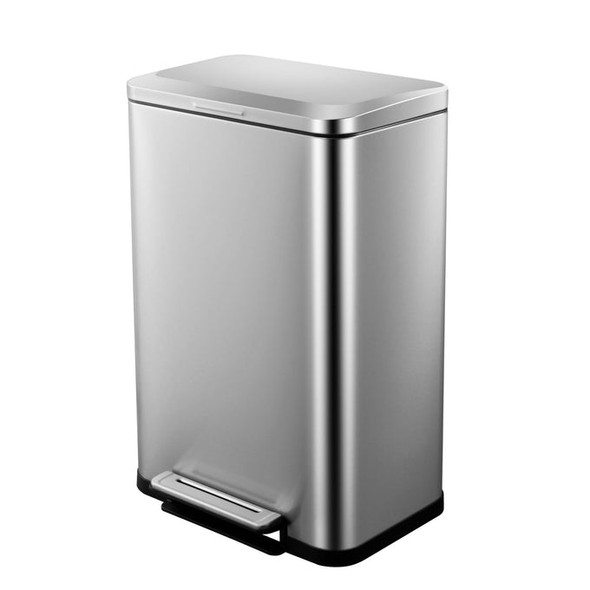 GARVEE GARBAGE CAN 13 GALLON TALL KITCHEN HANDS-FREE TRASH CAN - STAINLESS STEEL New
