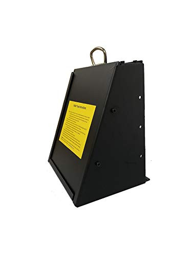 Bullet Trap 12" x 12" 1" Ballistic Rubber Face Enclosed to Reduce Lead Dust