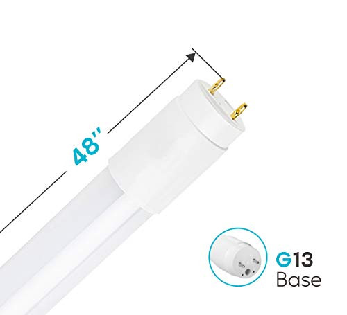 LUXRITE 4FT LED Tube Light, T8, 18W (32W Equivalent), 3500K Natural White New
