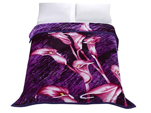 HIG Premium Thick Blanket with Double Layer Reversible Plush Raschel Blanket New