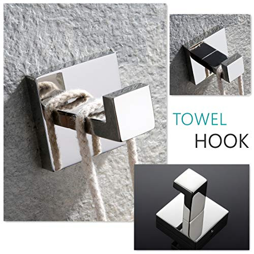 VELIMAX Premium Stainless Steel 4 Pieces Bathroom Hardware Accessories Set New