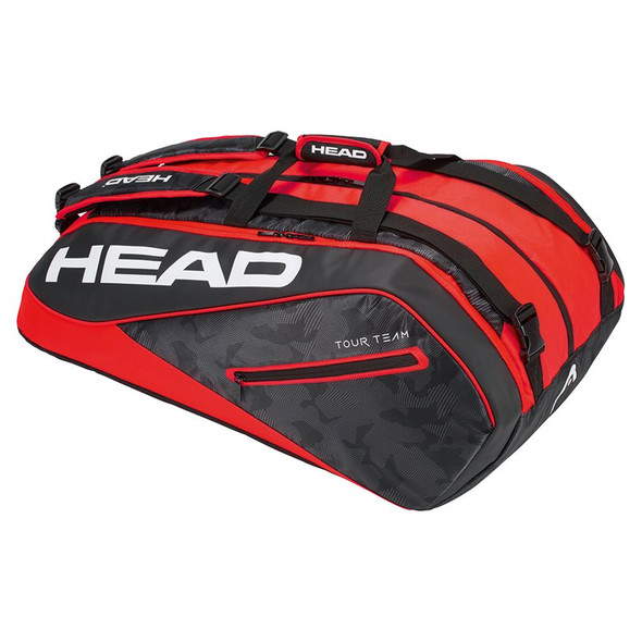 HEAD 283218LBSA Tour Team 6R Combi Tennis Bag Black/Red New