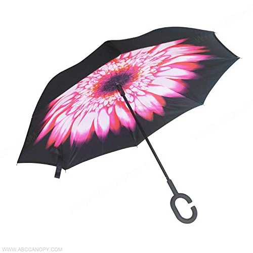 ABCCANOPY Inverted Umbrella Double Layer Reverse Windproof Teflon Repellent New