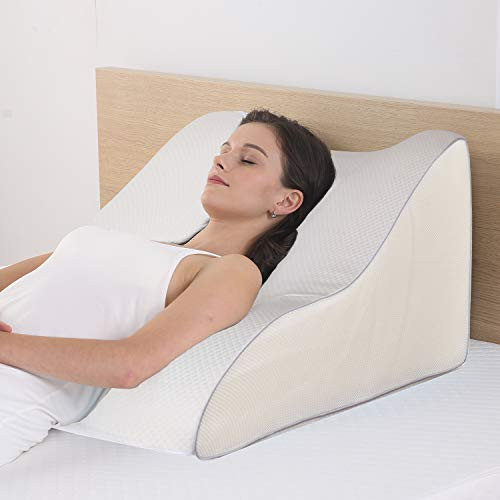 howhom Bed Wedge Pillow Memory Foam Top Ergonomic Orthopedic B08D6CJ5HW - Black New