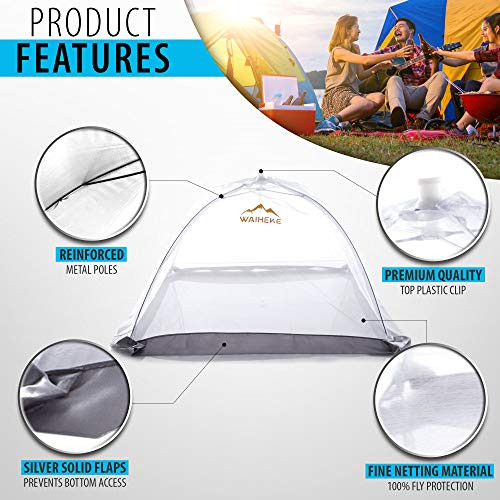 WAIHEKE Mesh Food Tent Set - 6 Pack - Silver New