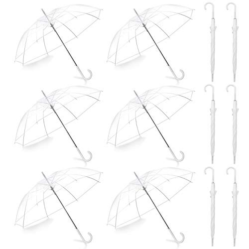 Liberty Imports Pack of 12 Wedding Style Stick Umbrellas 46" Large Canopy New
