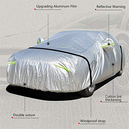 MIGHTYDUTY Car Covers 6 Layer All Weather Waterproof Dustproof BreathaUV - Gray New