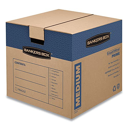 Fellowes Moving Boxes, 18"x18"x16", 8 CT, Sold as 1 Carton B0CF47JW4J - New New
