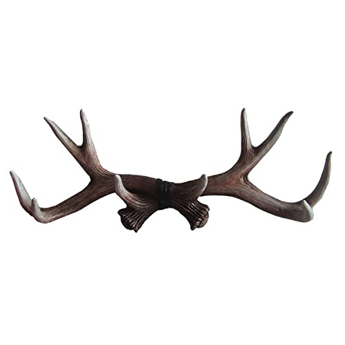 DWK 17" Vintage Antler Wall Art Decor Display B0B61ZG8QP - Dark Brown New