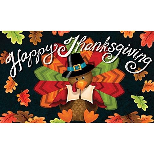 Custom Decor Colorful Turkey Doormat New