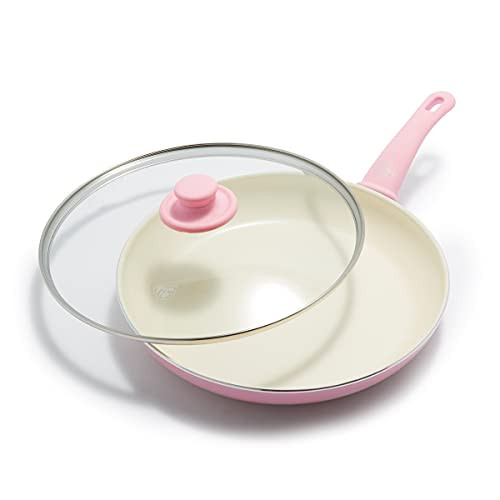 GREENLIFE SOFT GRIP HEALTHY CERAMIC 12" FRYING SKILLET, CC005267-001 - PINK