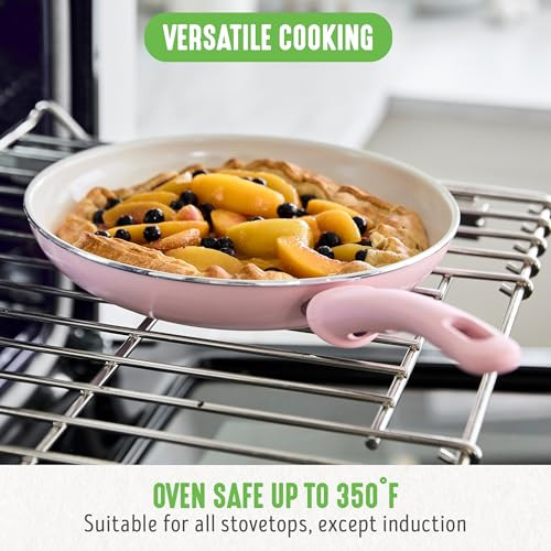 GREENLIFE SOFT GRIP HEALTHY CERAMIC 12" FRYING SKILLET, CC005267-001 - PINK