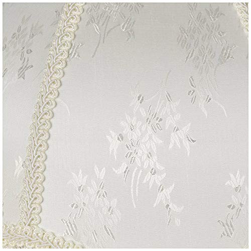 Carnation Floral Large Cream Scallop Fabric Lamp Shade 6x17x12x11 (Spider) New