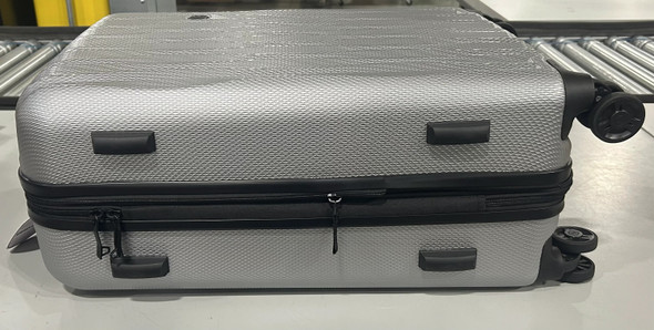 SWISS GEAR 24" HARDSIDE SPINNER LUGGAGE SUITCASE - SILVER GRAY New