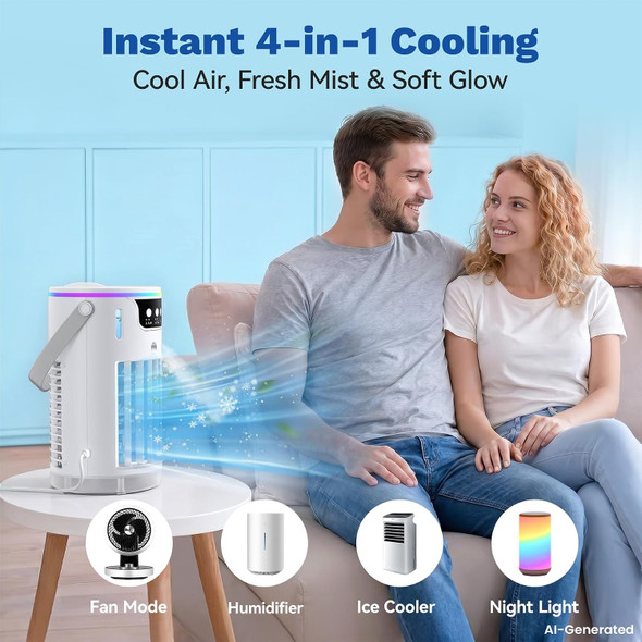 YLKF PORTABLE SMALL AIR CONDITIONER - WHITE