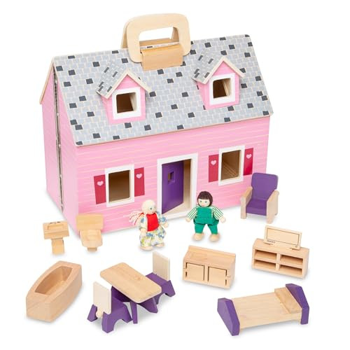 Melissa & Doug Fold & Go Dollhouse, 1 EA New