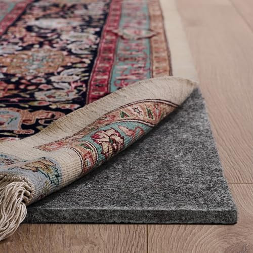 SAFAVIEH Dual Surface Large Rug Pad 8' x 10' 1/4" Thick, Marine Blue New