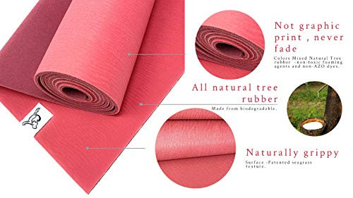Tiggar Yoga Mat SW32604 - (AZALEA, 4MM X 72) New