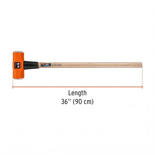 Truper 16 lb Octagonal Sledgehammer Forged Steel Head 36" Hickory MD-16M/16515 New