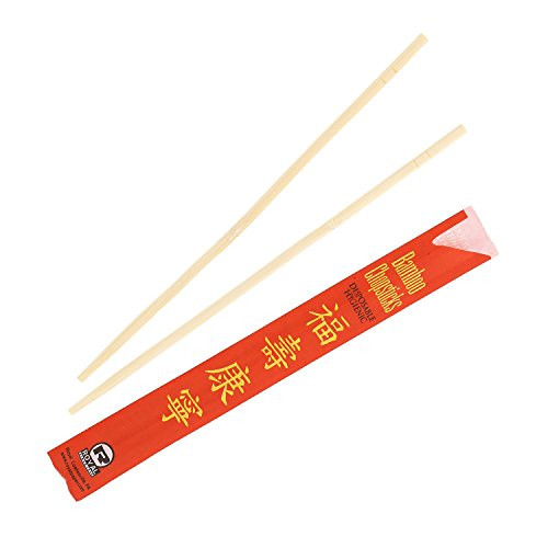 Royal Paper R809 Chopsticks Bamboo 9" Natural Case of 1000 New