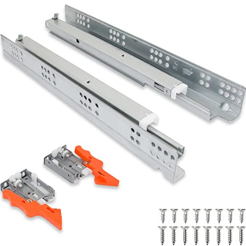 Undermount Drawer Slides 21 Inch Soft-Close for 3/4 Inch Drawer Panels 6 Pairs New