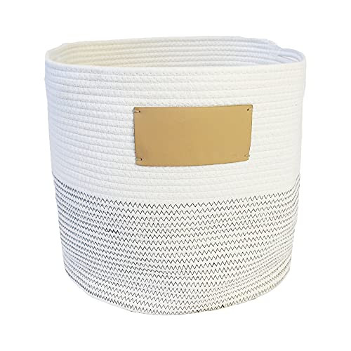 Midlee Rope Dog Toy Basket Blank Label Personalize It! X-Large - B08CPGP8WW New