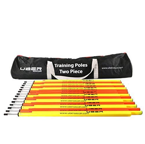 Rugged Soccer Agility Training Poles, 12-Pack, 2-Piece New