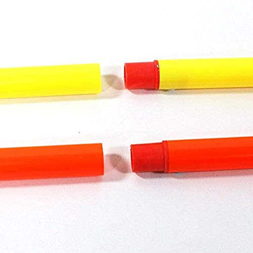 Rugged Soccer Agility Training Poles, 12-Pack, 2-Piece New