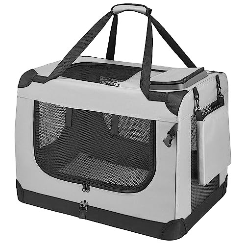 PISPETS Collapsible Soft Pet Carrier 24"x17"x17" B0C43BBBKC - Lightgrey New
