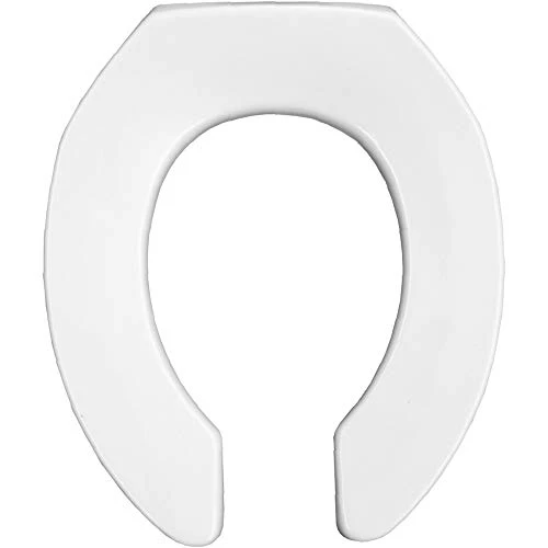 Bemis 2055SSCT 000 Commercial Heavy Duty Open Front Toilet Seat Round - White New
