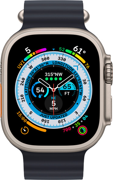 For Parts: Apple Watch Ultra GPS Cellular 49mm Titanium Case - CRACKED SCREEN/LCD