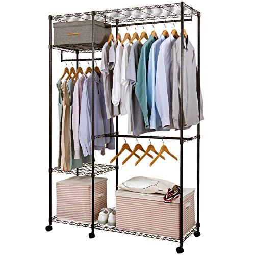 Lifewit Metal Closet Freestanding Garment Rack - B072F7TKNR - Silver New