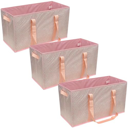DURASACK Large Grocery Tote Bag 3-Pack All-Purpose Collapsible Tote Bags New