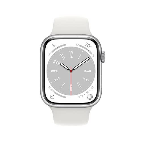 Apple Watch Series 8 GPS Cell 45mm Alu Case White Band MP4W3LL/A