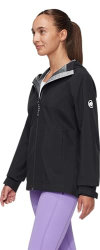 1010-31500 MAMMUT LINARD LIGHT HARDSHELL HOODED JACKET WOMEN M - BLACK New