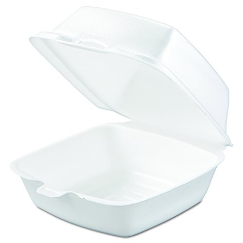 Dart 50HT1 5 in Med Sandwich Foam Hinged Container Case of 500 New