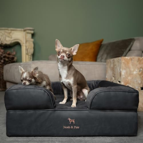 NOAH & PAW Dog Bed, Orthopedic Memory Cooling Foam (2X Base) 28x23x11in New