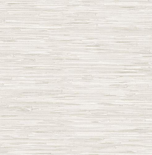 NuWallpaper WallPops Cream Vinyl Grassweave Peel Stick Wallpaper NUS2875 New